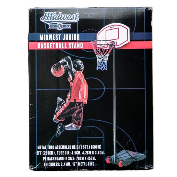 Midwest Junior Basketball Stand (adjustable 5ft - 8ft) - Image 3