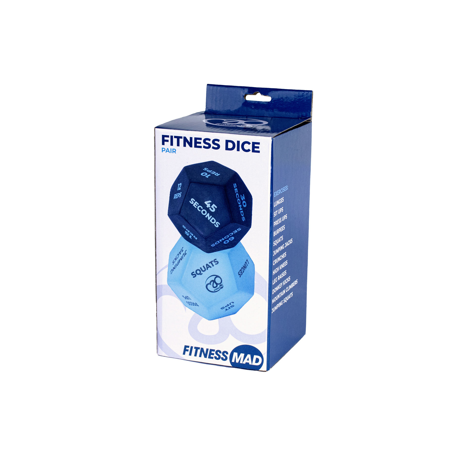 12-Sided Fitness Dice Pair